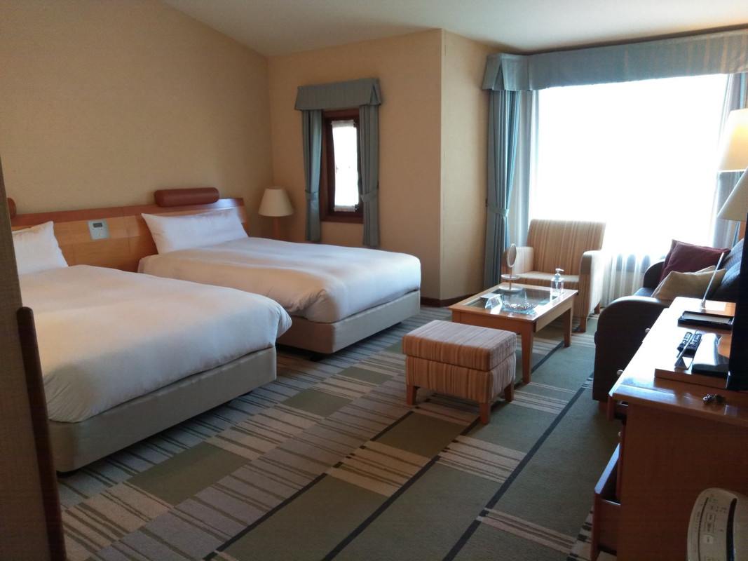 本館ツインです。広いとは思えません。