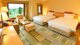 ツインルーム【洋室/35平米/ベッド幅120cm】 [スタンダード] [ツインルーム] [禁煙] [ガーデンビュー]