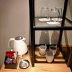 コーヒー、紅茶、日本茶のお茶セットと電気ポット完備