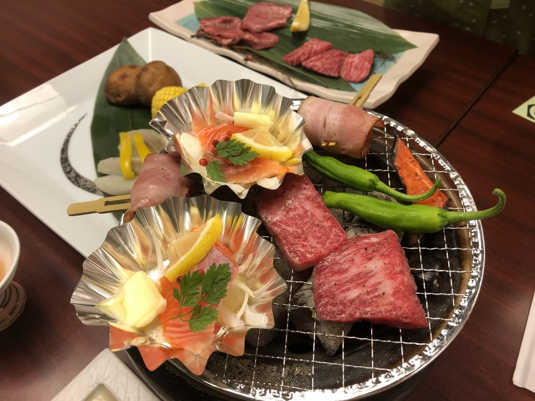 炭火焼会席一例