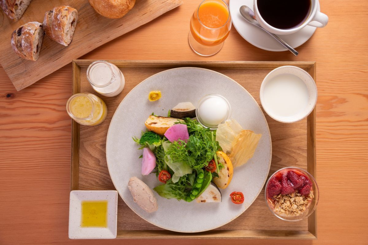 四季花木オリジナル朝食