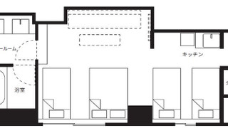 [最上階スーペリア4ベッド] ビューバス/45平米 禁煙