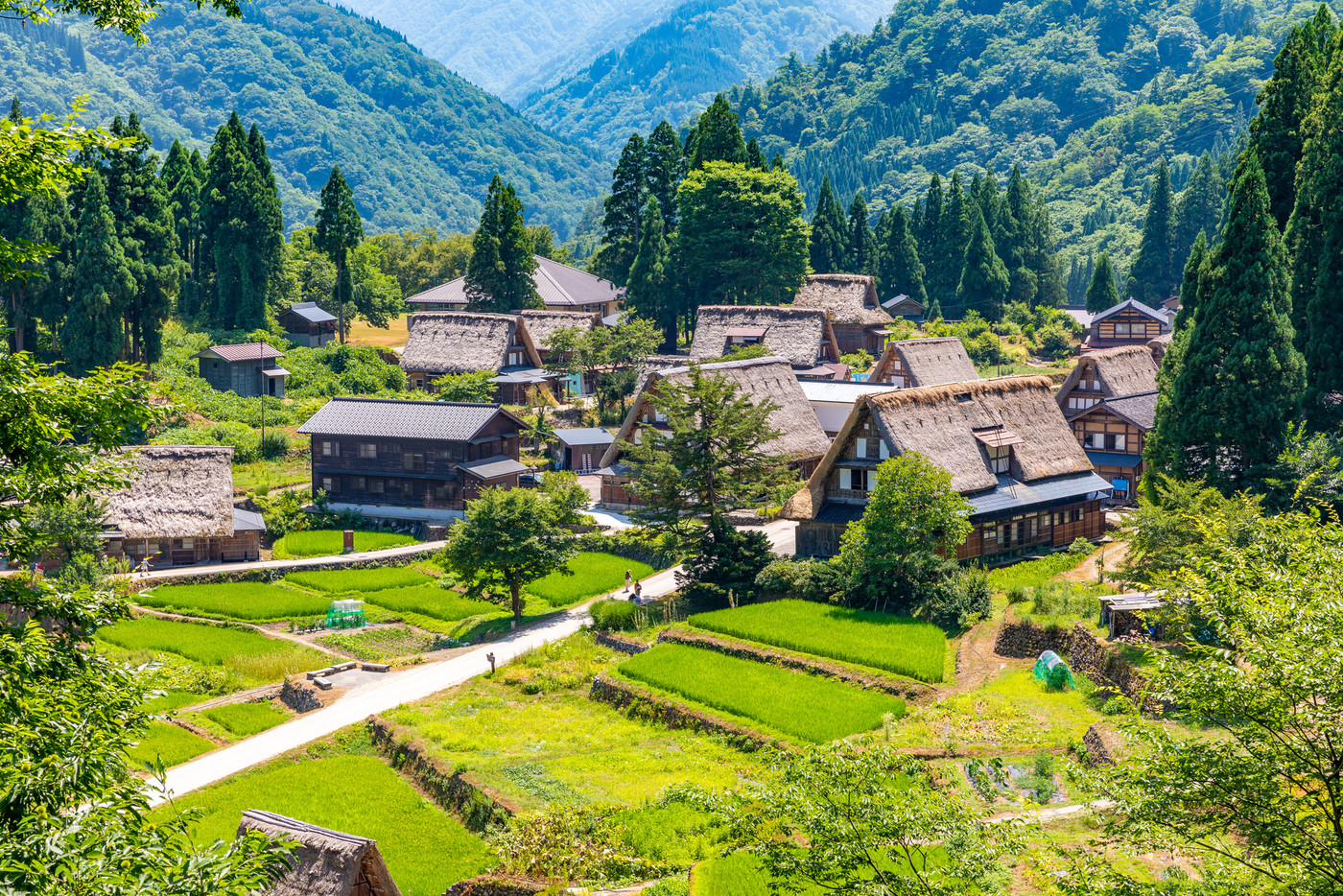 富山・真夏の五箇山合掌造り