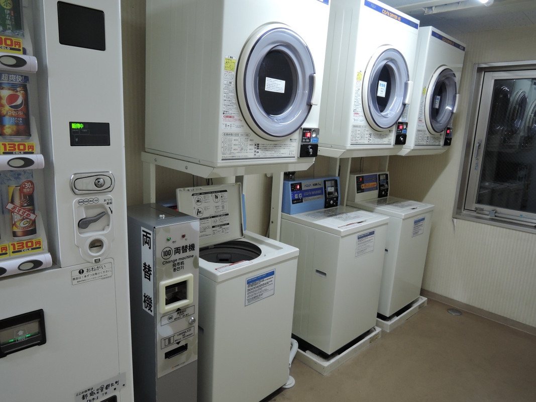 コインランドリー 長期滞在に便利