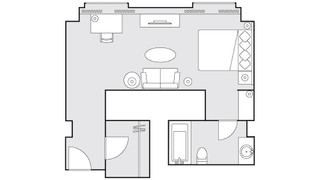 43㎡ デラックス ダブルルーム 喫煙