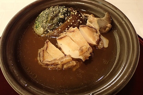 アワビの踊り焼き