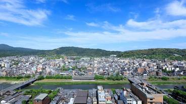 東山・鴨川側の客室からの景色 / 5