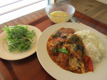 「ノマド」 料理 65071175 ナスとチーズのチキンカレー@900円