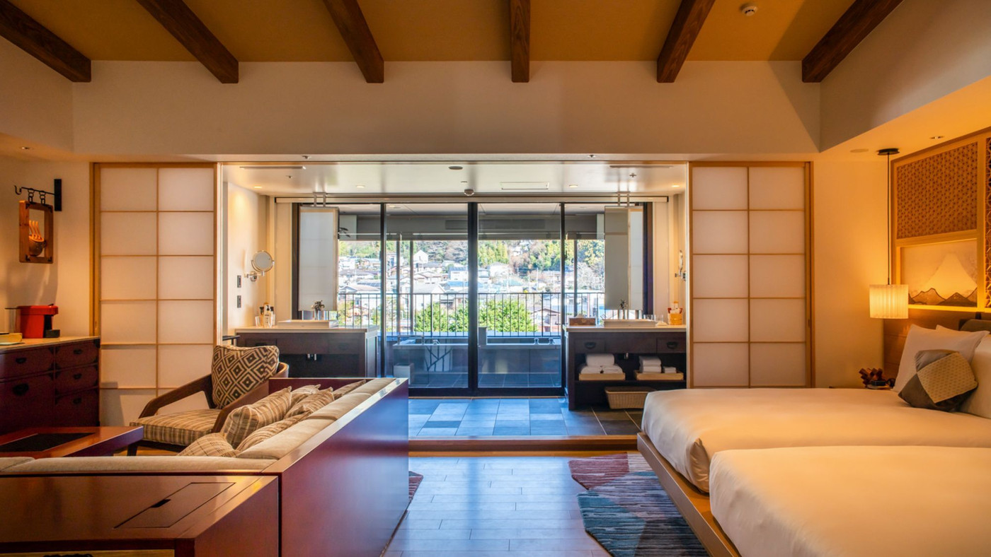 全室天然プライベート温泉風呂を完備♡4055155