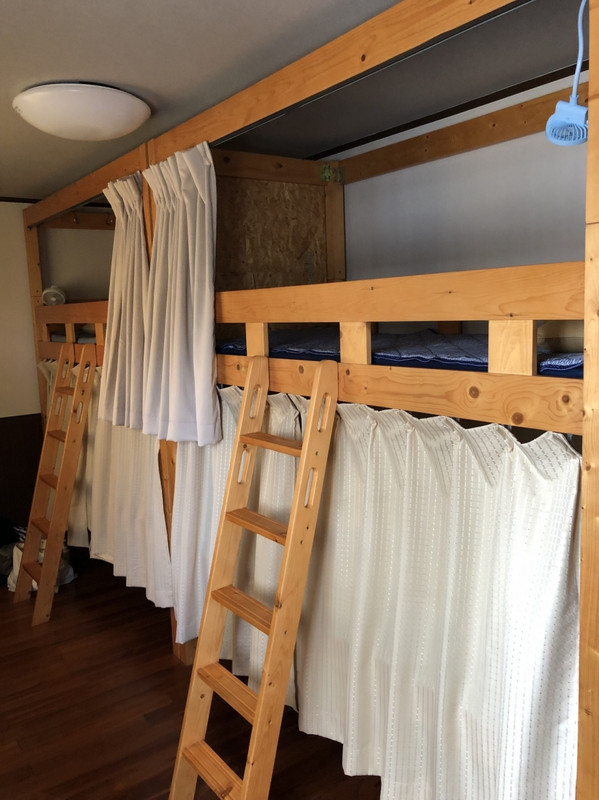 男性用ドミトリーはこんな感じ