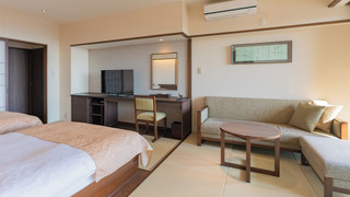 [源泉掛流し露天風呂] オーシャンビュー 1階ツイン