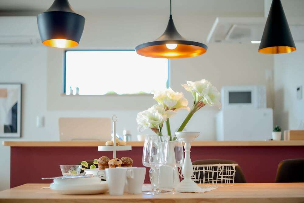 客室内のダイニングエリア