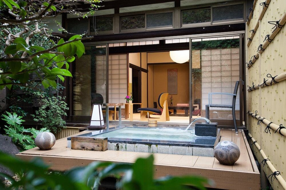 客室露天風呂一例③