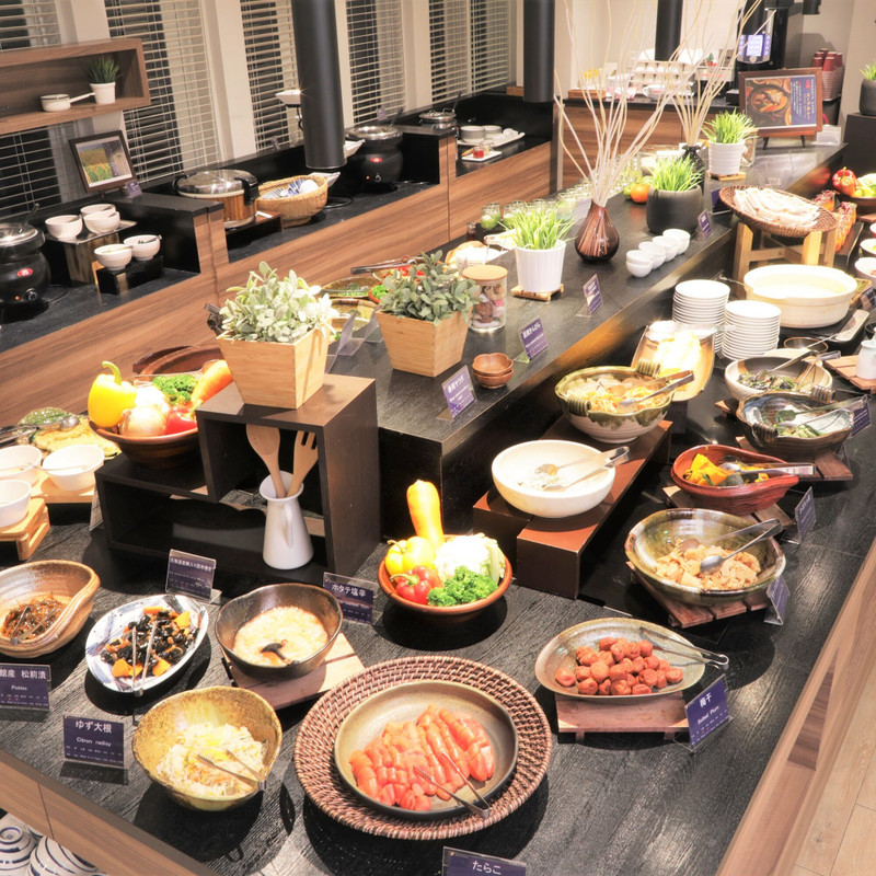 朝食ビュッフェ