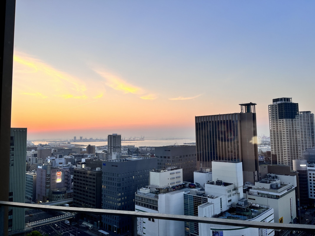 翌朝。部屋からの眺め