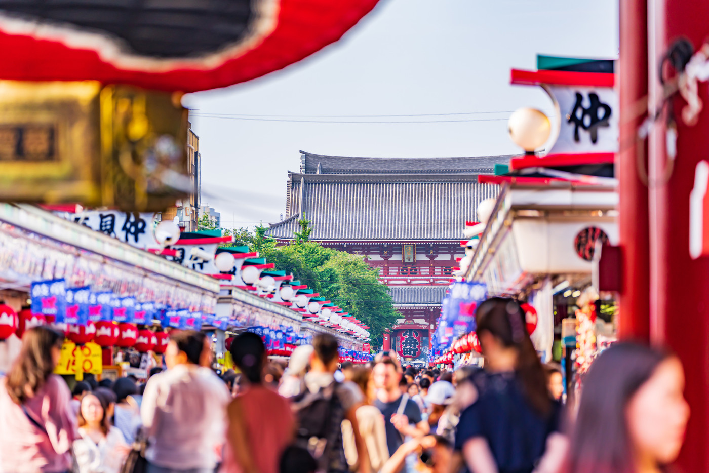 浅草寺 雷門から仲見世通りと宝蔵門