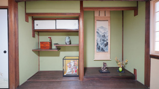 (206室) 2階 床の間4人部屋 (個室, 共用トイレ, シャワー付)