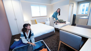 スーペリア ツインルーム 26㎡ 禁煙 2ベッド 洗濯乾燥機、ミニキッチン付き