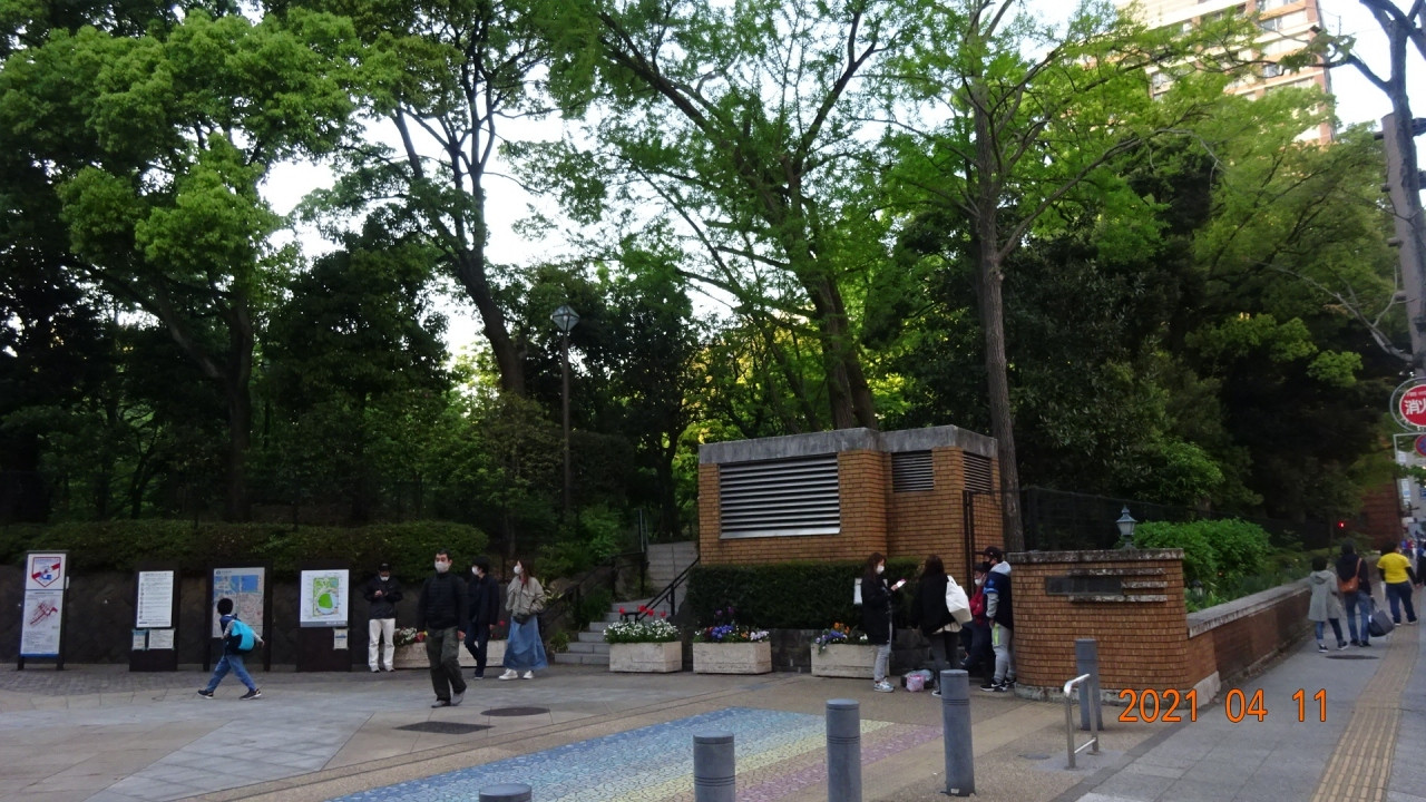 横浜公園の真ん前です