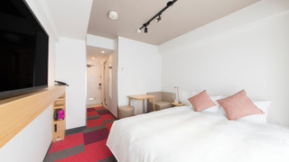 ダブルルーム 禁煙 簡易キッチン/ 洗濯乾燥機付き