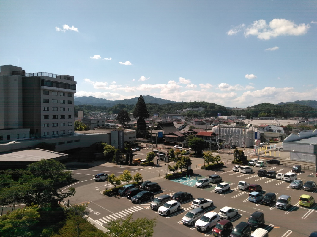 桜凛閣からの眺め。白山連峰も見えるそうです。