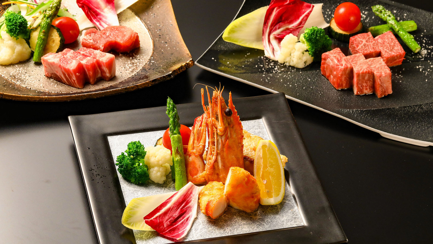 メインは選べる4種類。個室で味わう信州の懐石3385420