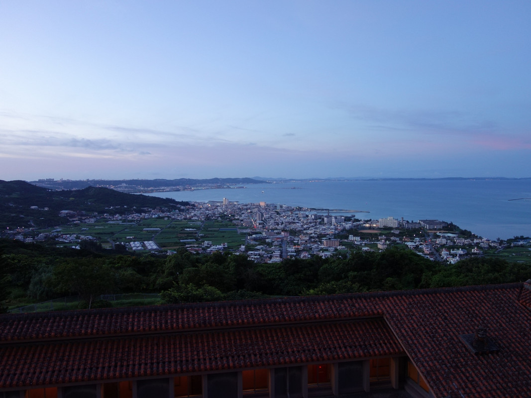 夜景もベランダから、夕風ビール