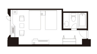 デラックスキングアッパーフロア 禁煙 ガーデンビュー