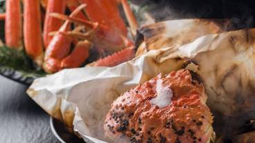 夕食　蟹味噌奉書焼き / 1