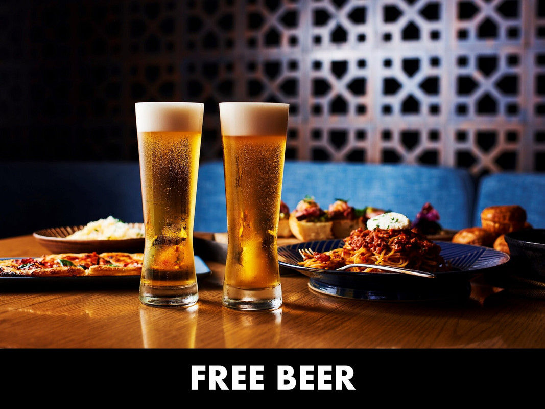 夕方のフリービール