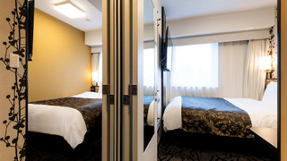 [シングル×シングル] コネクトツインルーム　22sqm　2名利用