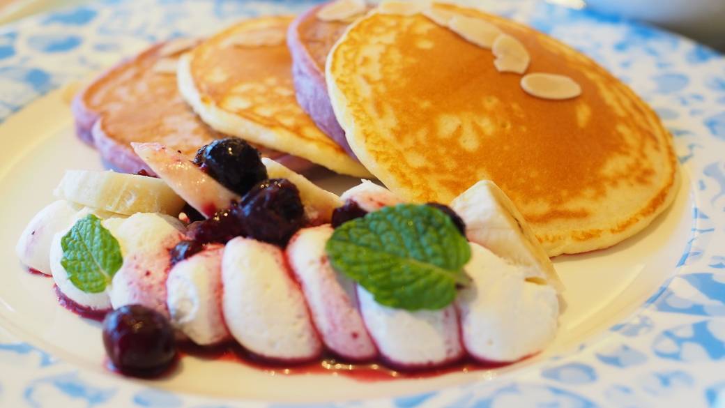 紅芋を使用したパンケーキ / 4