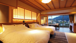 北館 5F金泉露天付き ツイン 禁煙 ガーデンビュー 神戸牛付き会席 (部屋食)