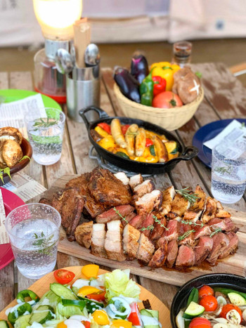 「グラックスプレミアムキャンプリゾートキ 京都 るり渓」 料理 121222078 