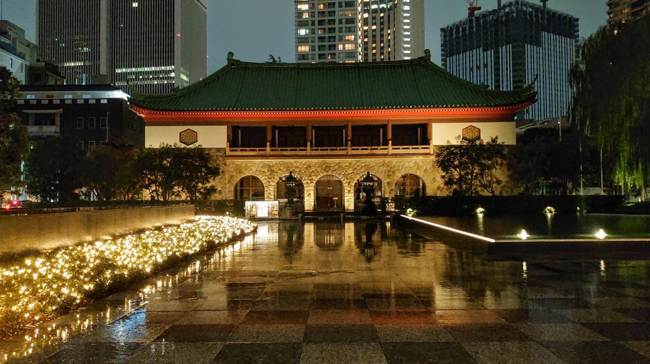 大倉集古館もライトアップ