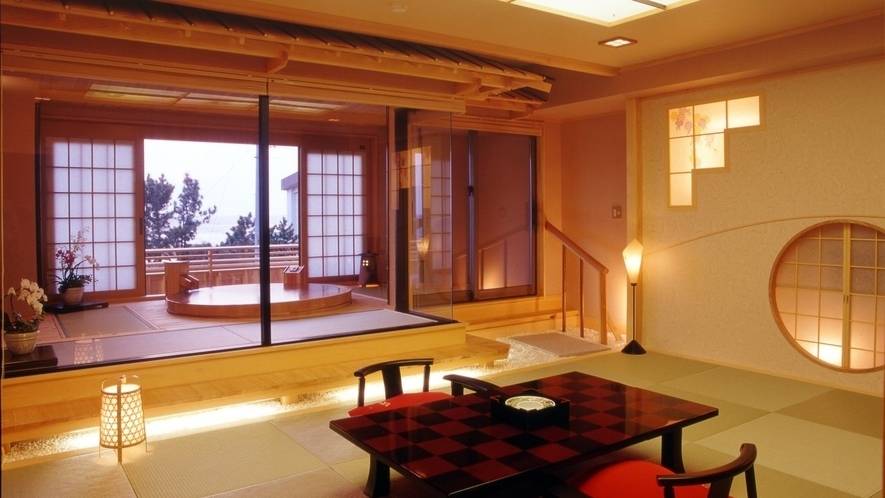 優雅な部屋風呂で
天然温泉に癒されて / 3