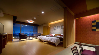 【特別室】露天風呂付き客室＜禁煙和洋室＞ [特別室] [和洋室] [禁煙] [夜景がきれい]