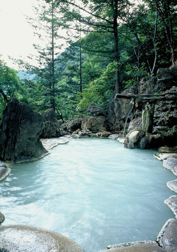 「白船荘 新宅旅館」 その他 35923832 女性　露天風呂　白濁して硫黄のいい香りが漂う良泉質　最高の空間　※掲載許可頂いています