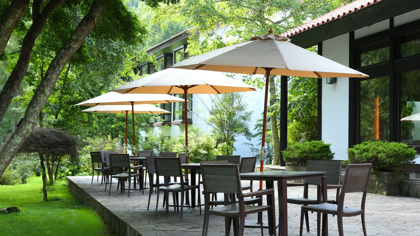 ロビーラウンジのテラス