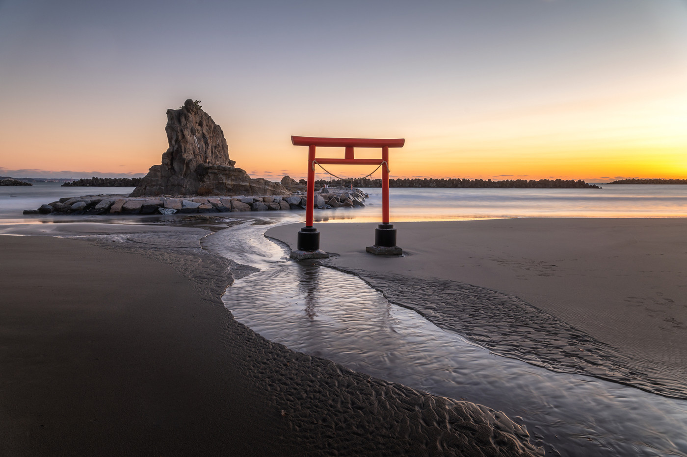 福島県いわき市 勿来海岸の朝