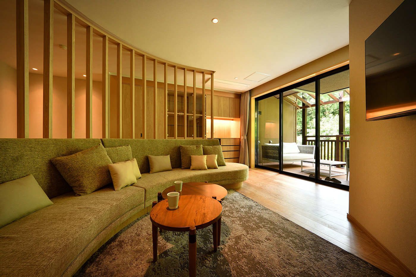 全室に源泉掛け流し風呂付き！緑に囲まれた高台の宿3657426