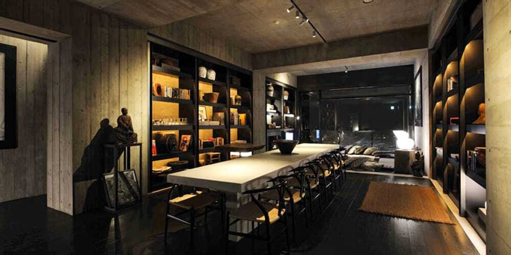 客室内のダイニングエリア