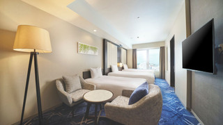 [2024リニューアル] ベイサイドビューバスツイン (ツインルーム+エキストラベッド1台) 3名 禁煙