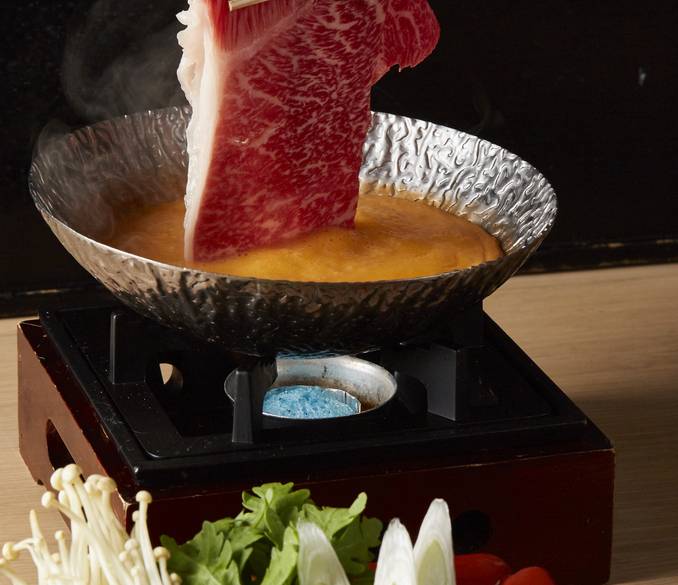 夕食一例　雲丹出汁しゃぶしゃぶ / 3