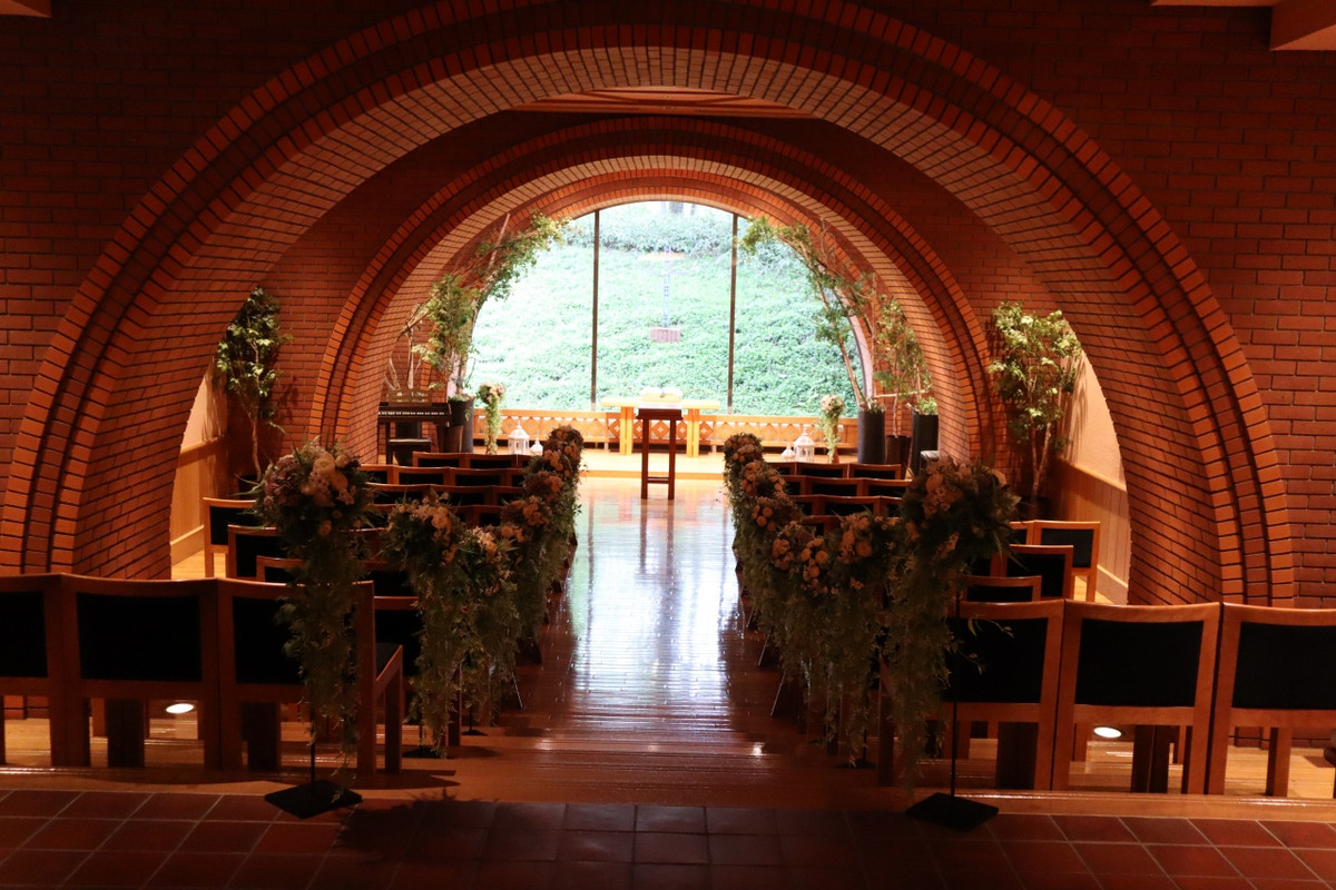 レンガアーチのチャペル