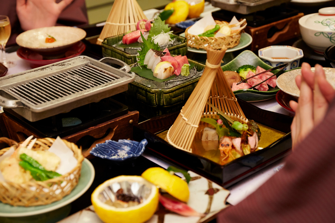 旅館のコース料理