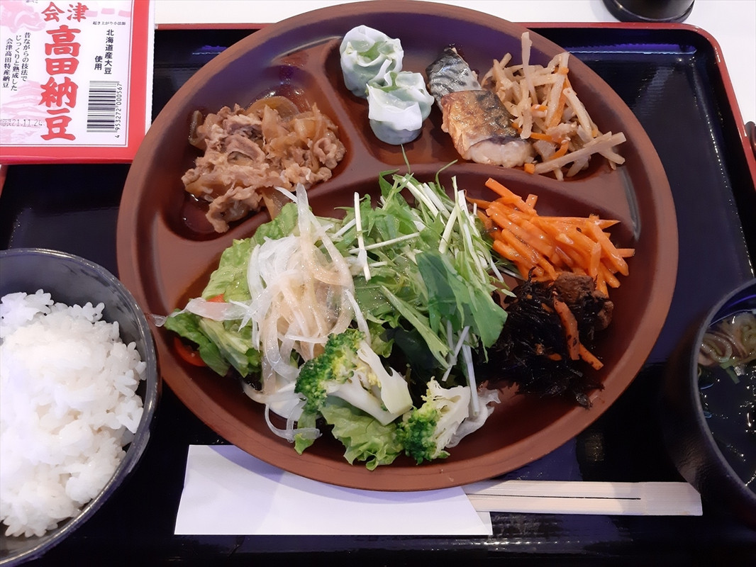 朝食ブッフェの一例。