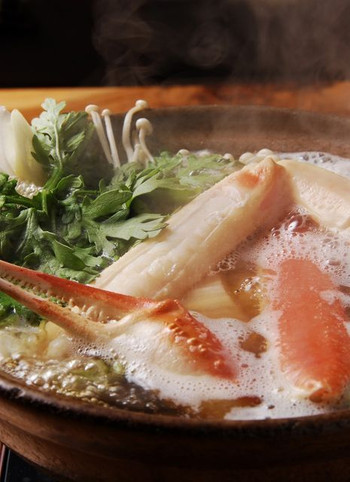 「かに吉」料理 758771 全ての鍋は、お客様の目の前で大将が調理を行い、一番美味しいタイミングで、お客様に召し上がって頂きます
