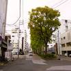 通りを境に与力町です
