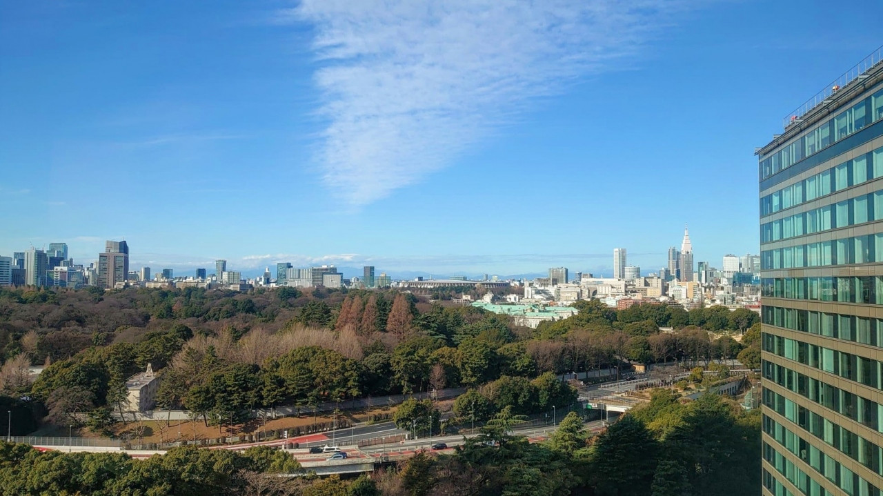 迎賓館も見えています